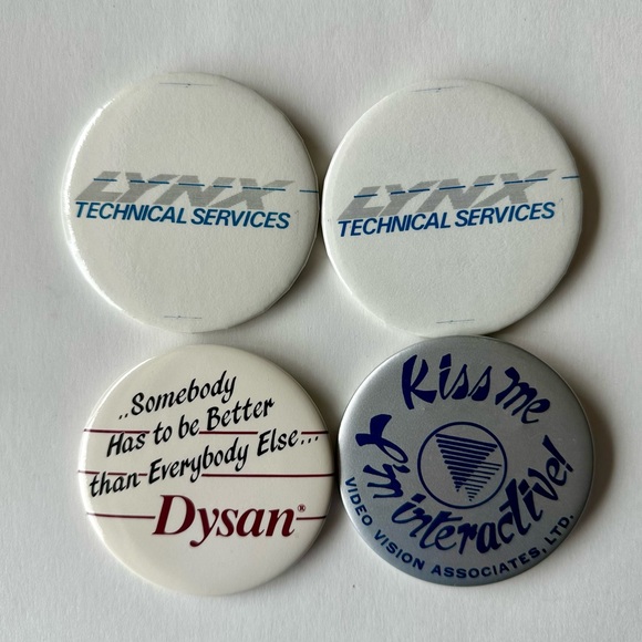 Vintage Tech 15 Button Pins or Pinbacks - Picture 4 of 5